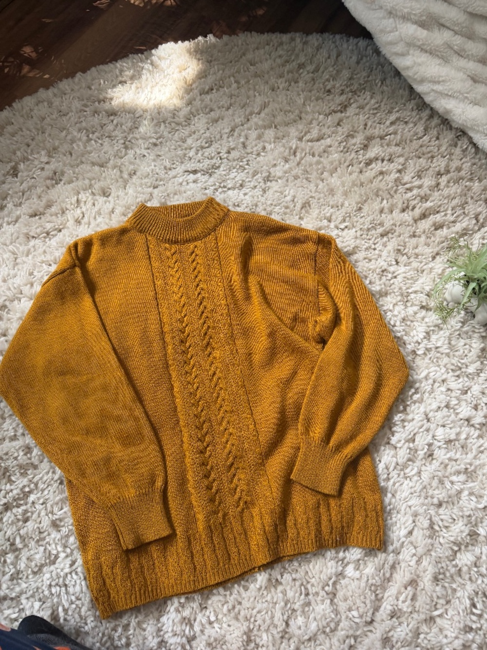 Structured turtleneck Fay Men's Leslie Fay Sportwear cute fall Mustard Cable Tur